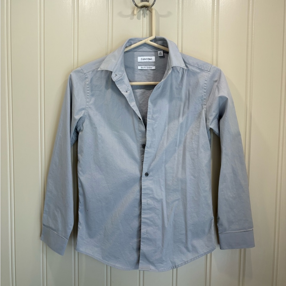 Calvin Klein Light Blue Casual Button Down Shirt